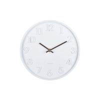ZEGAR ŚCIENNY CALMA - biały, Basics, tworzywo sztuczne (30cm) - Karlsson