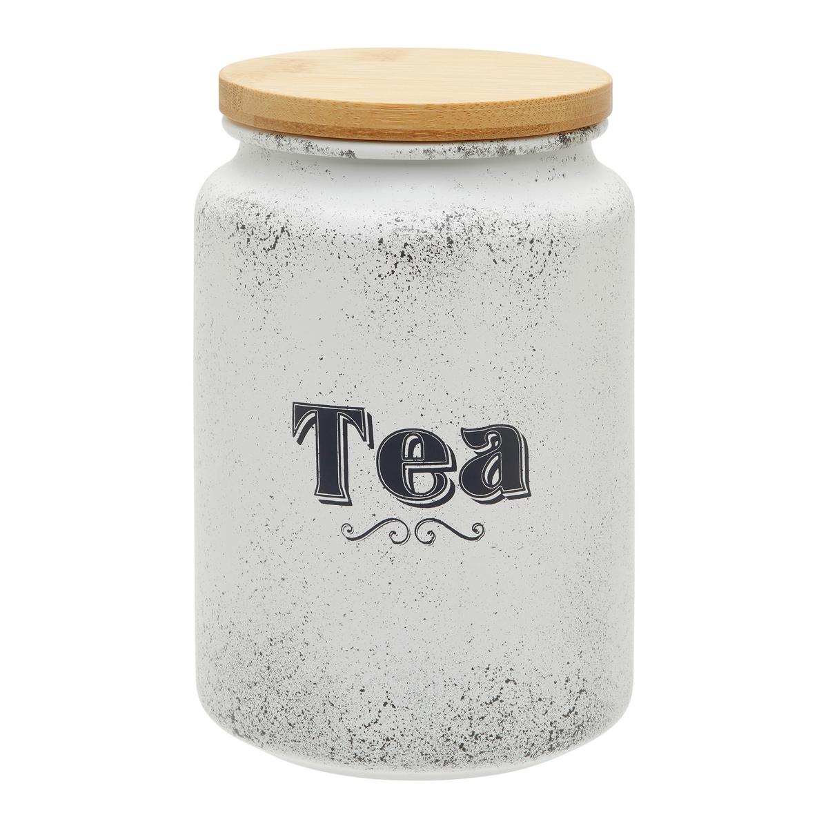 Vorratsdose Vintage Tea Weiß ca. 0,85 l - Weiß, ROMANTIK / LANDHAUS (8,5/14cm) - Mömax