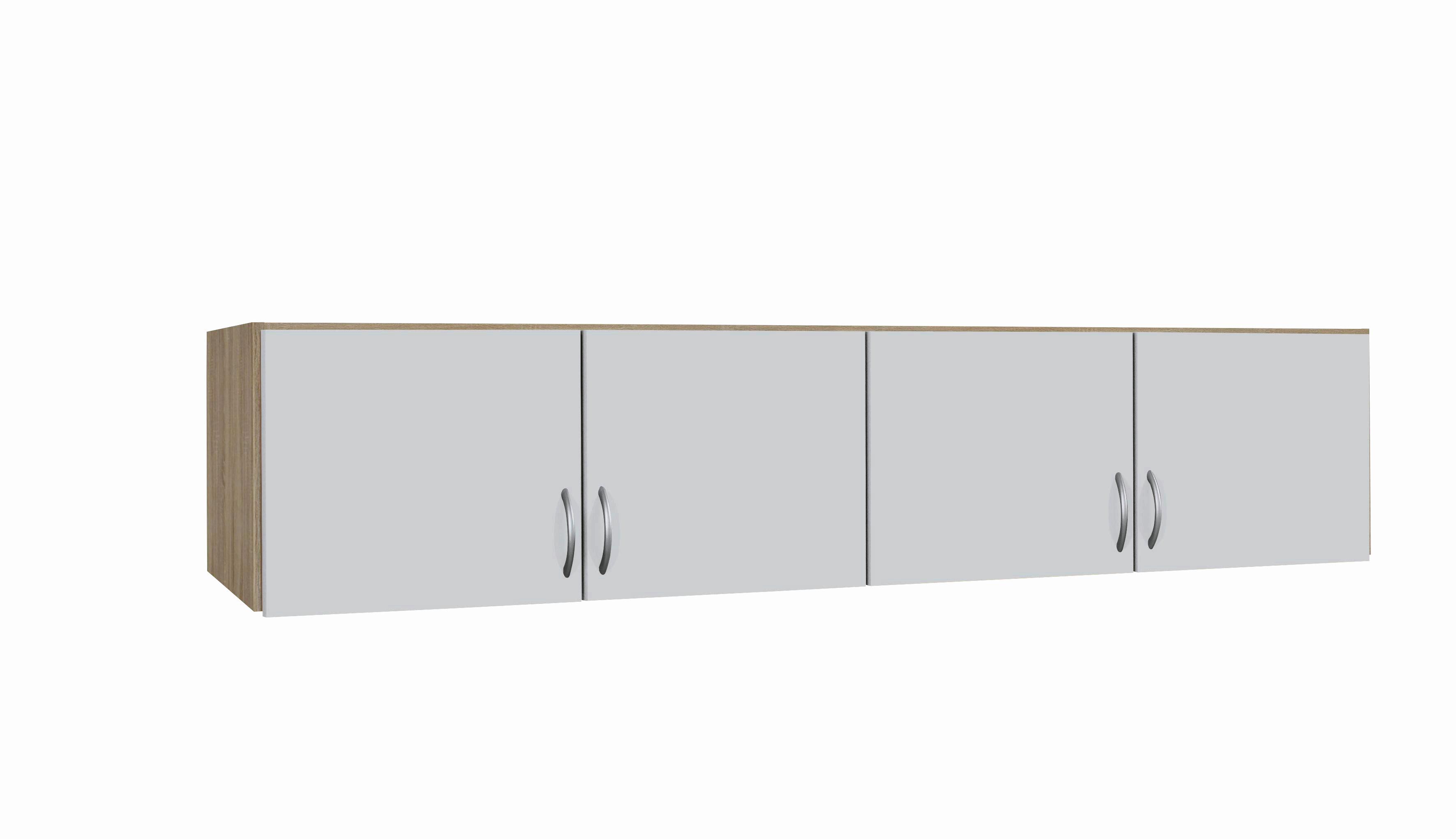 Nastavek Za Omaro Case, Barva Hrasta, Bela - srebrne barve/bela, Design, umetna masa/leseni material (181/39/54cm) - Boxxx