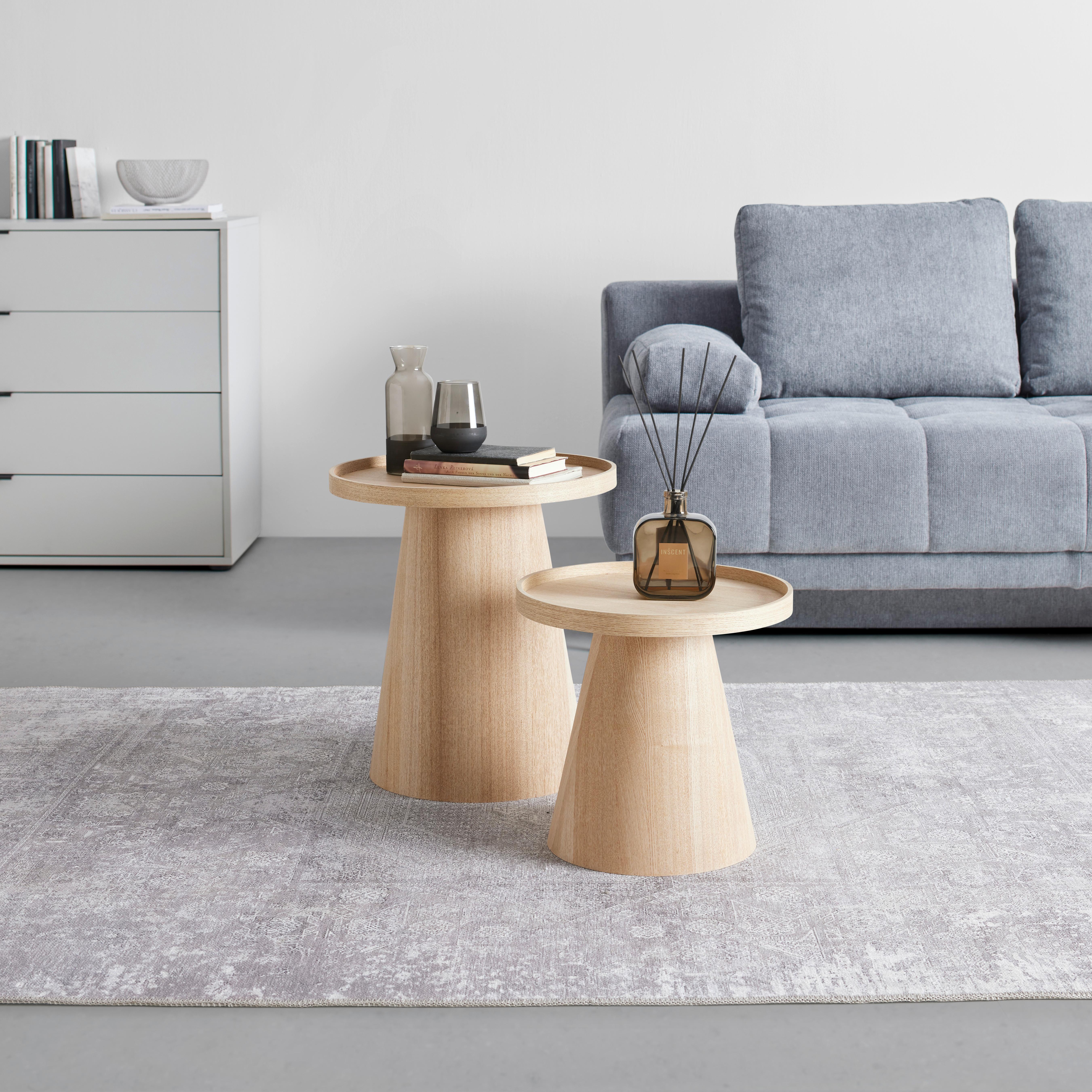 Beistelltisch Jens Naturfarben - naturfärgad, Modern, trämaterial/trä (45/50cm) - Premium Living