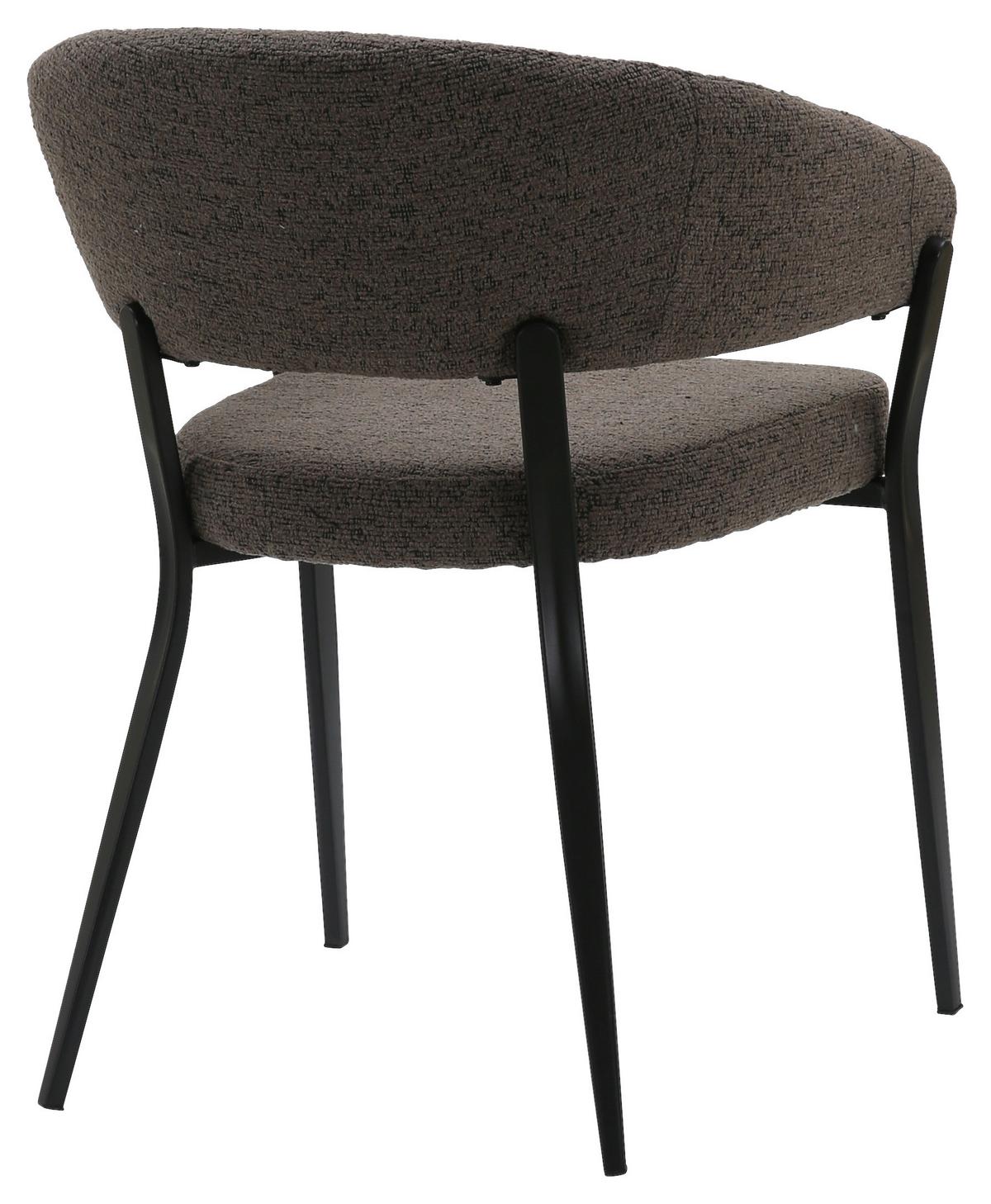 Stolica Zita - siva/crna, Moderno, metal/tekstil (60/78/56cm) - Premium Living