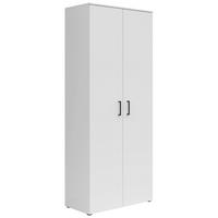 Schrank Multistauraum Weiß - Schwarz/Weiß, MODERN, Holzwerkstoff/Kunststoff (80/195/40cm) - Mömax