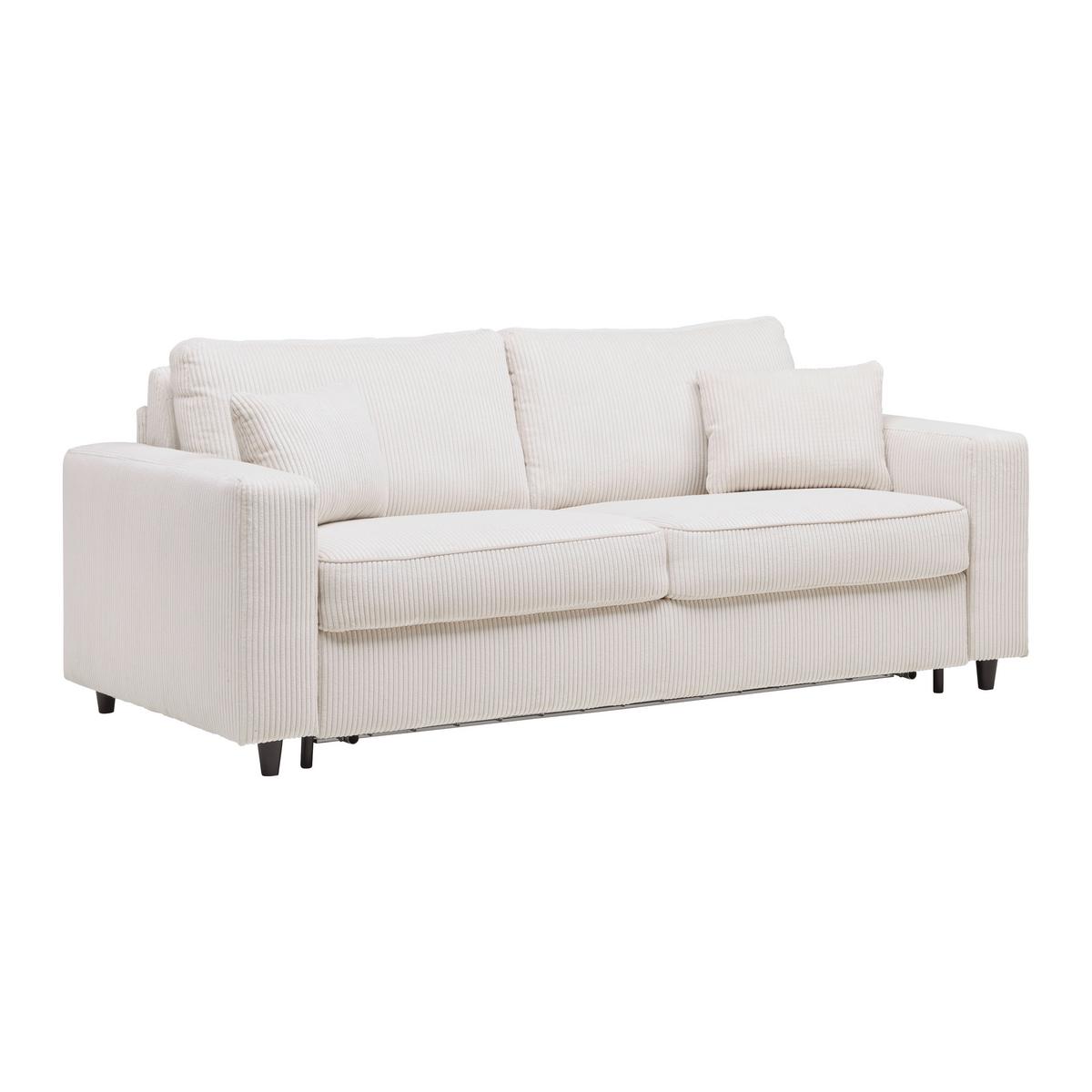 Zofa S Posteljno Funkcijo Agneta, Bež - črna/bež, Moderno, tekstil/les (200/83/97cm) - Premium Living