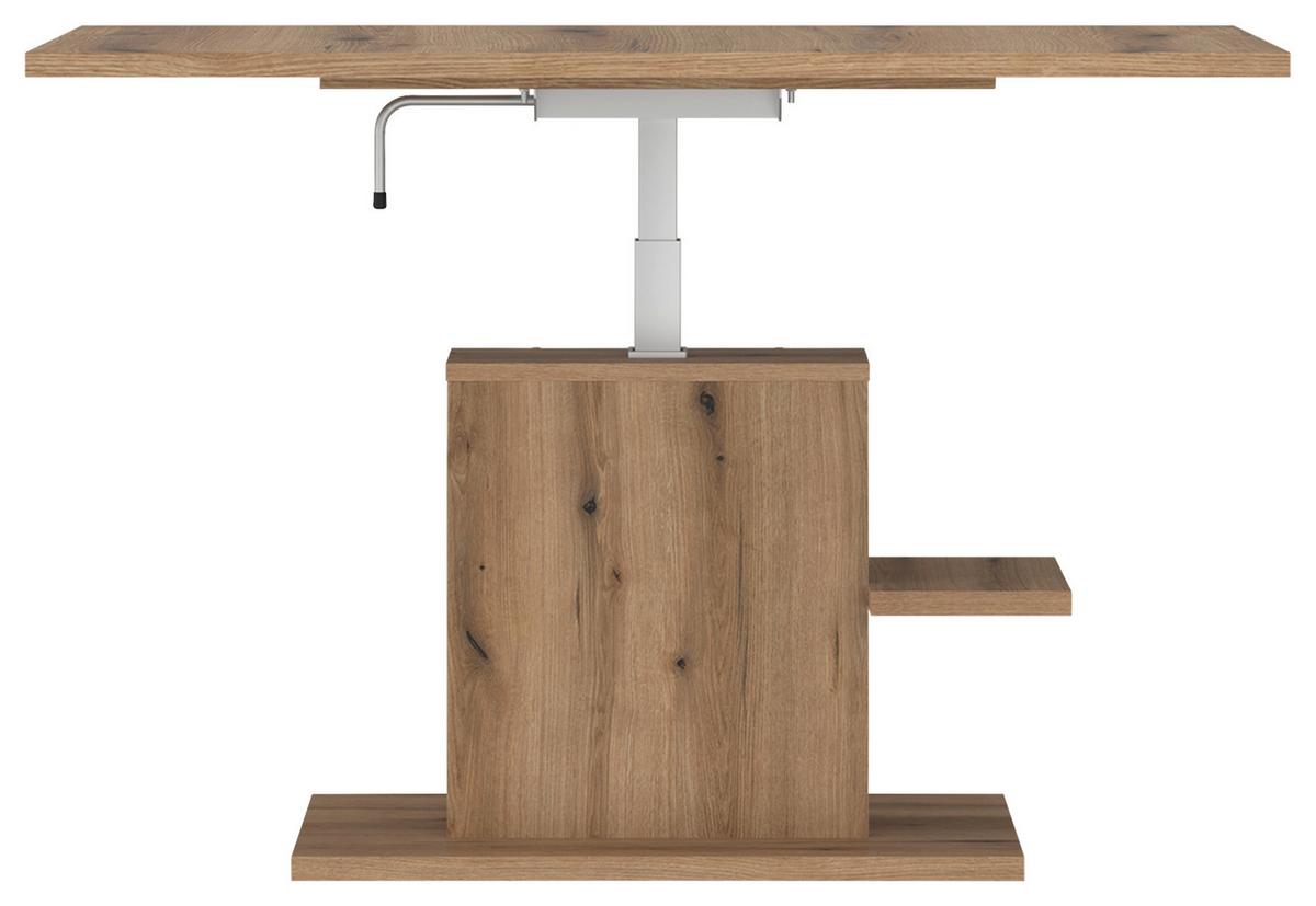 Stolić Cortado - boje hrasta, Moderno, drvni materijal (110/54,6-74,2/65cm) - Modern Living