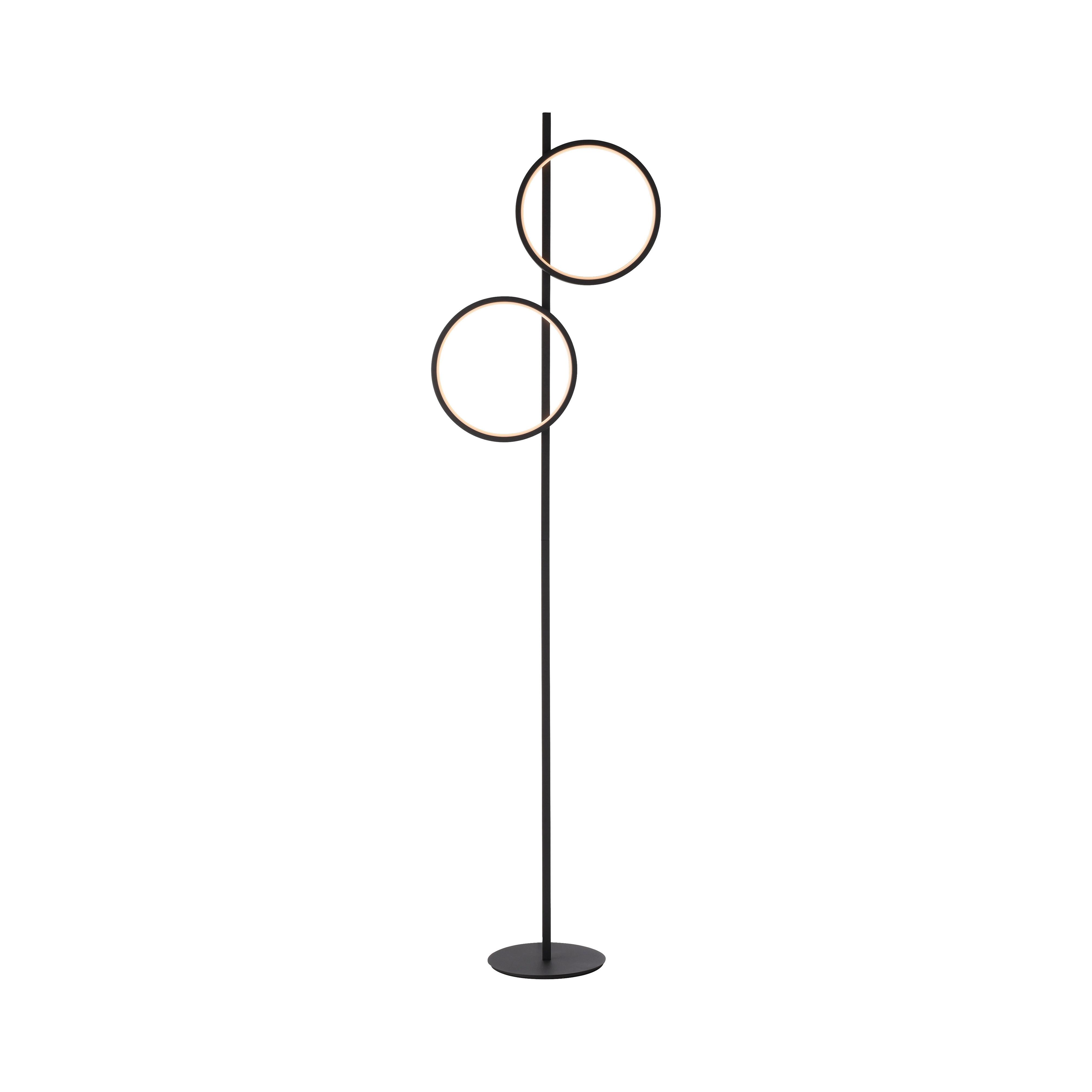 LED-Stehleuchte Mini Ritus Schwarz max. 10,5 Watt - Schwarz, MODERN, Kunststoff/Metall (41/21/151cm)