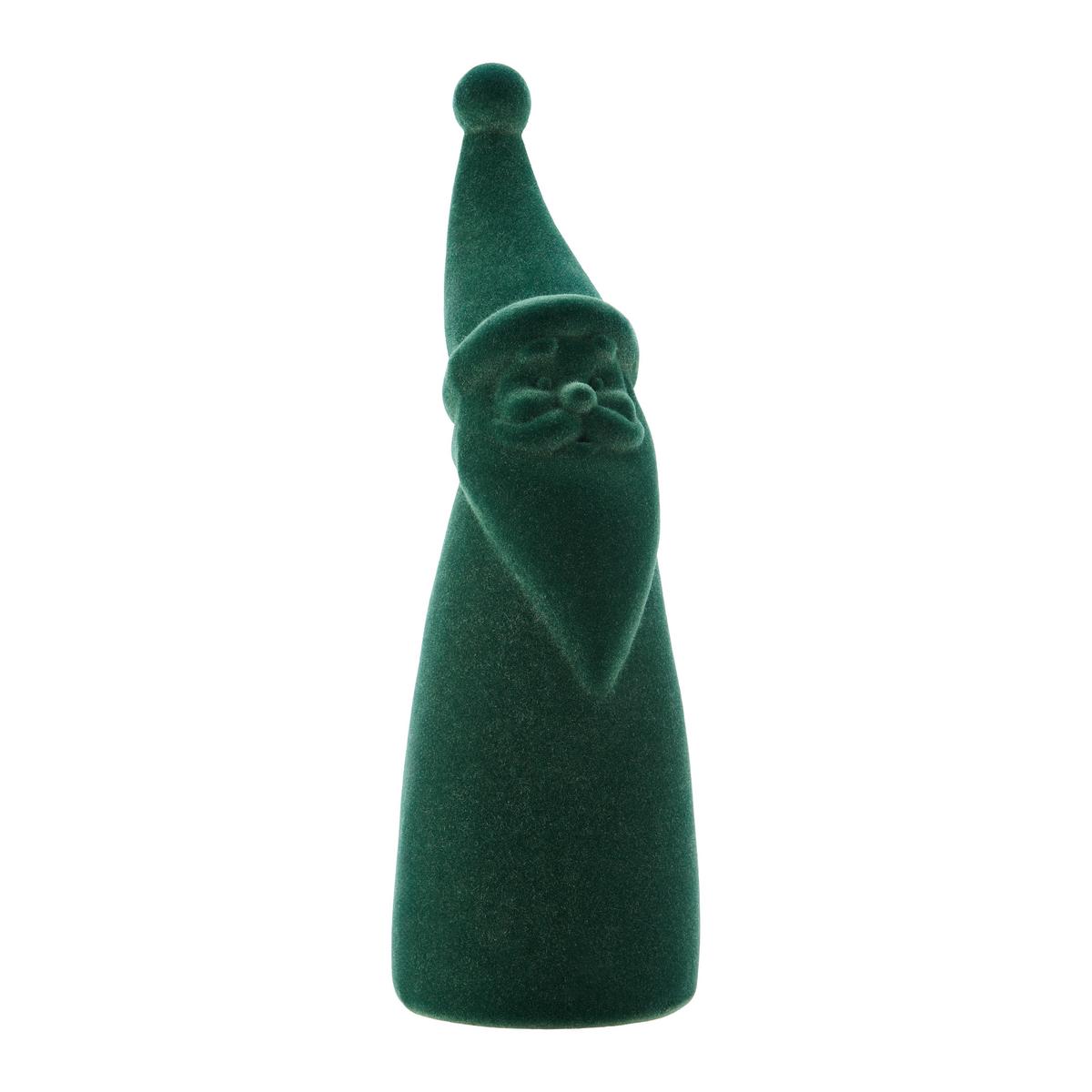 Weihnachtsmann Franz Dunkelgrün - Dunkelgrün, Basics, Kunststoff (14/45/14cm) - Mömax