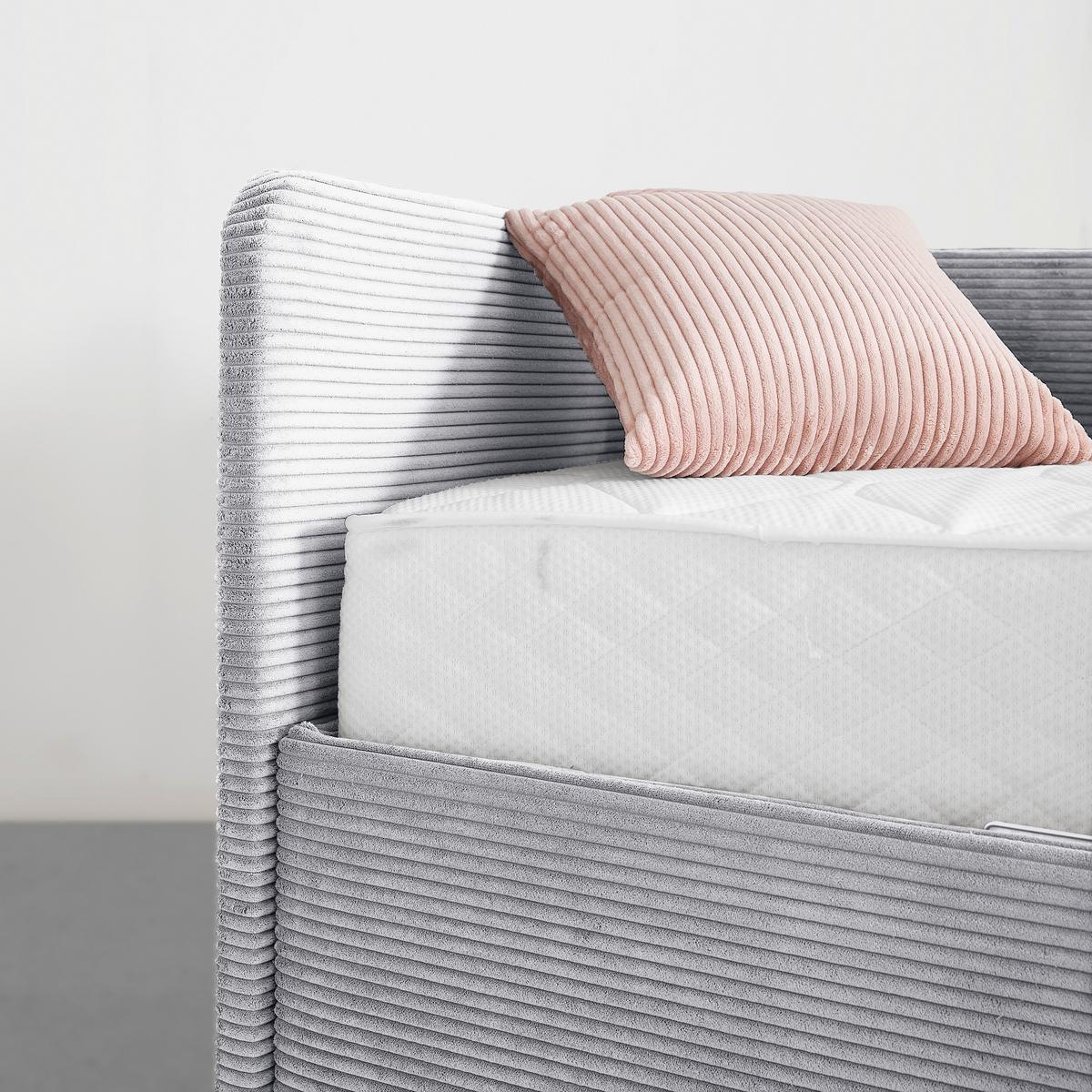 PAT REMI DECOR GRI DESCHIS - gri deschis/culoare natur, Konventionell, lemn/textil (140/200cm) - Mömax