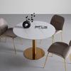 STOL AZRA - beige/guldfärgad, Trend, metall/trä (48/85/61cm) - Mömax