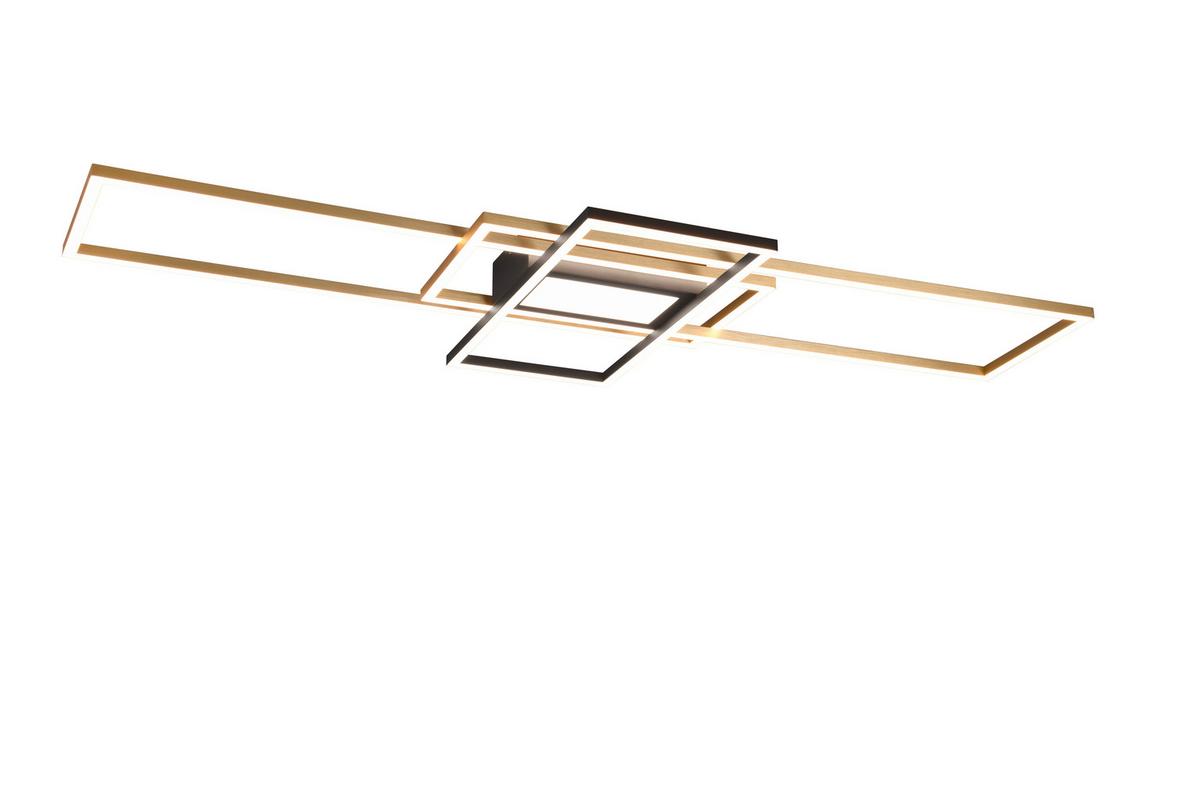 LED-Deckenleuchte Irvine Messingfarben max. 60 Watt - Messingfarben, Design, Metall (105/6,5/42cm) - Trio Leuchten