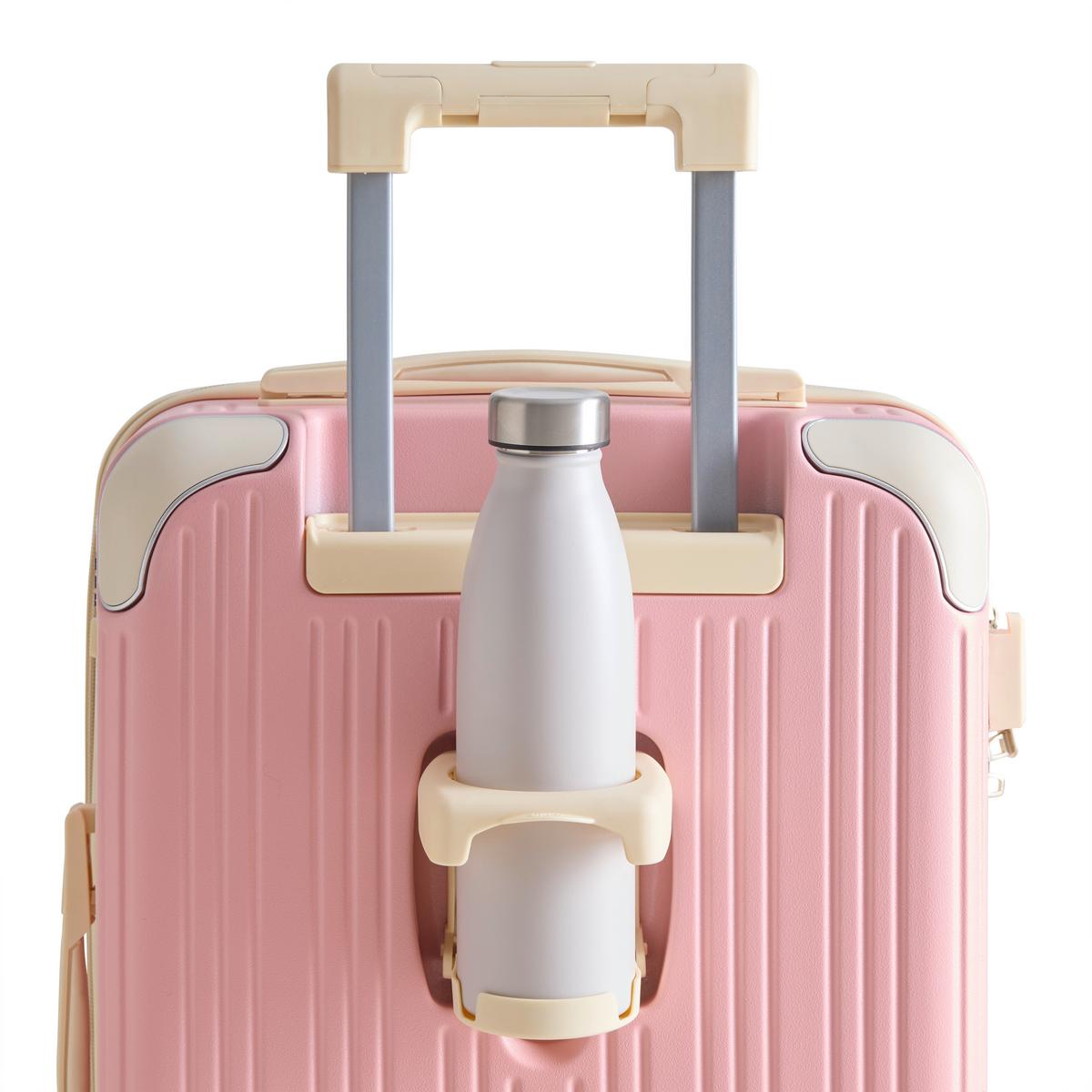 Reisekofferset Madeira Rosa, 3-teilig - Pink, KONVENTIONELL, Kunststoff/Textil - Mömax