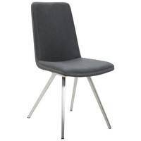 KRZESŁO GILBERT - antracytowy/szary, Design, metal/tkanina (45/92/63cm) - Voleo