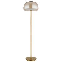 Led Podna Svjetiljka Avila - bijela/zlatne boje, Design, staklo/metal (38/150cm) - Globo