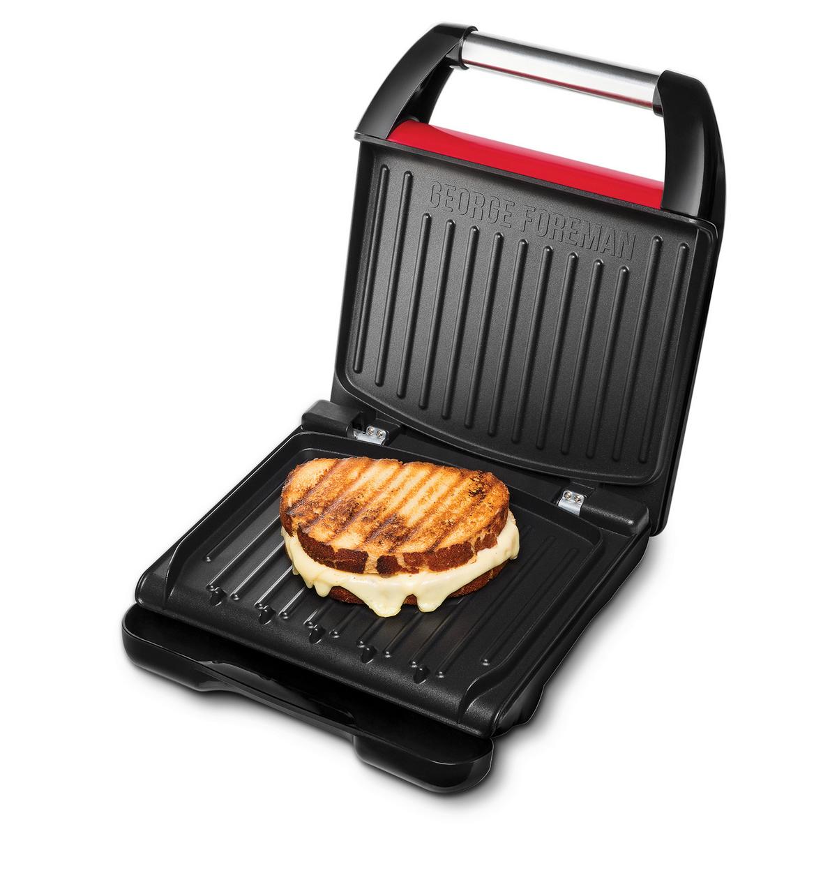Kontaktgrill George Foreman Grill - fekete/piros, Modern, fém (35,6/14/37,8cm)