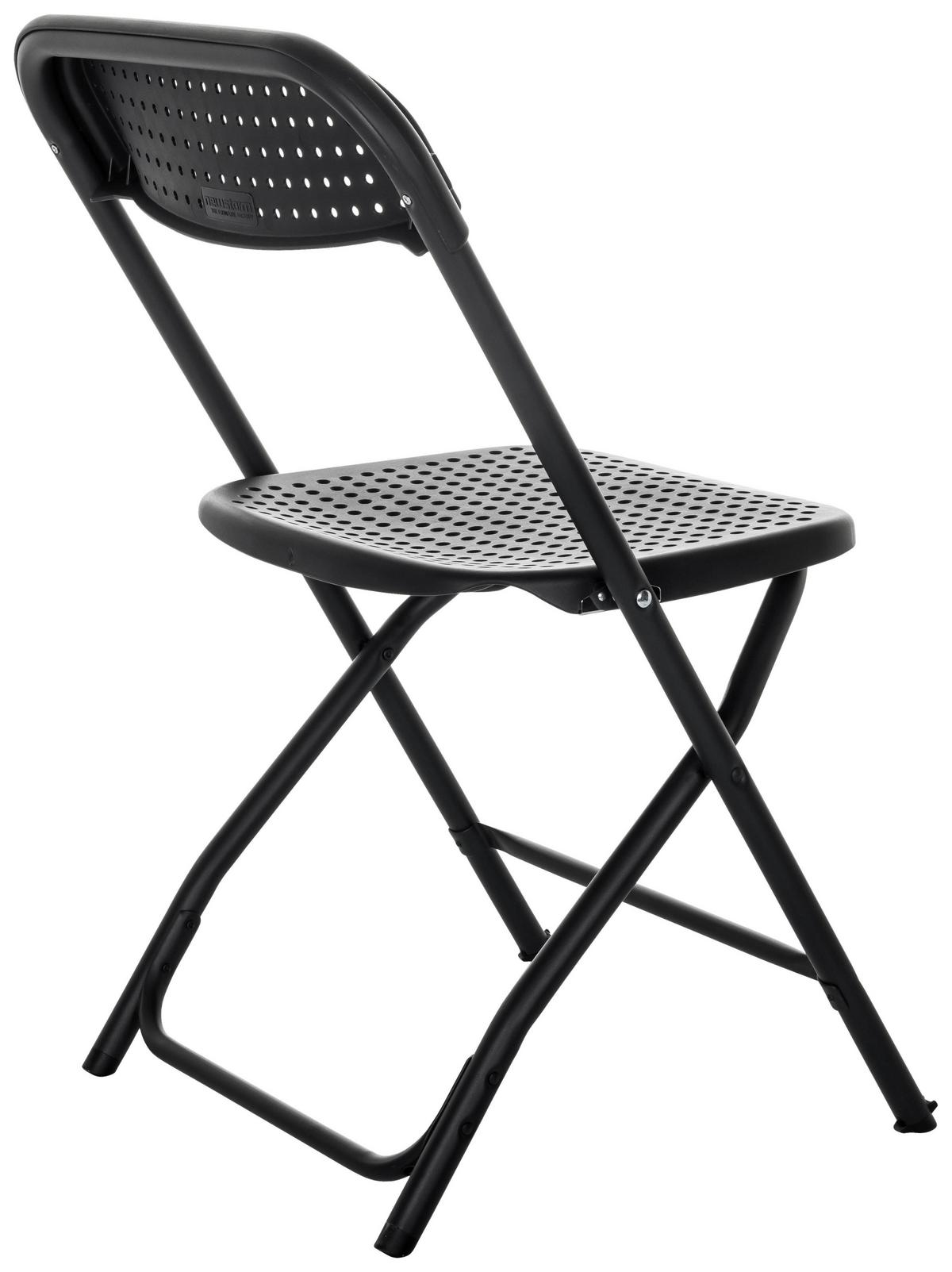 Zložljiv Stol Tudela Xxl Pro, Črna - črna, Basics, umetna masa (51/80/52cm) - MID.YOU