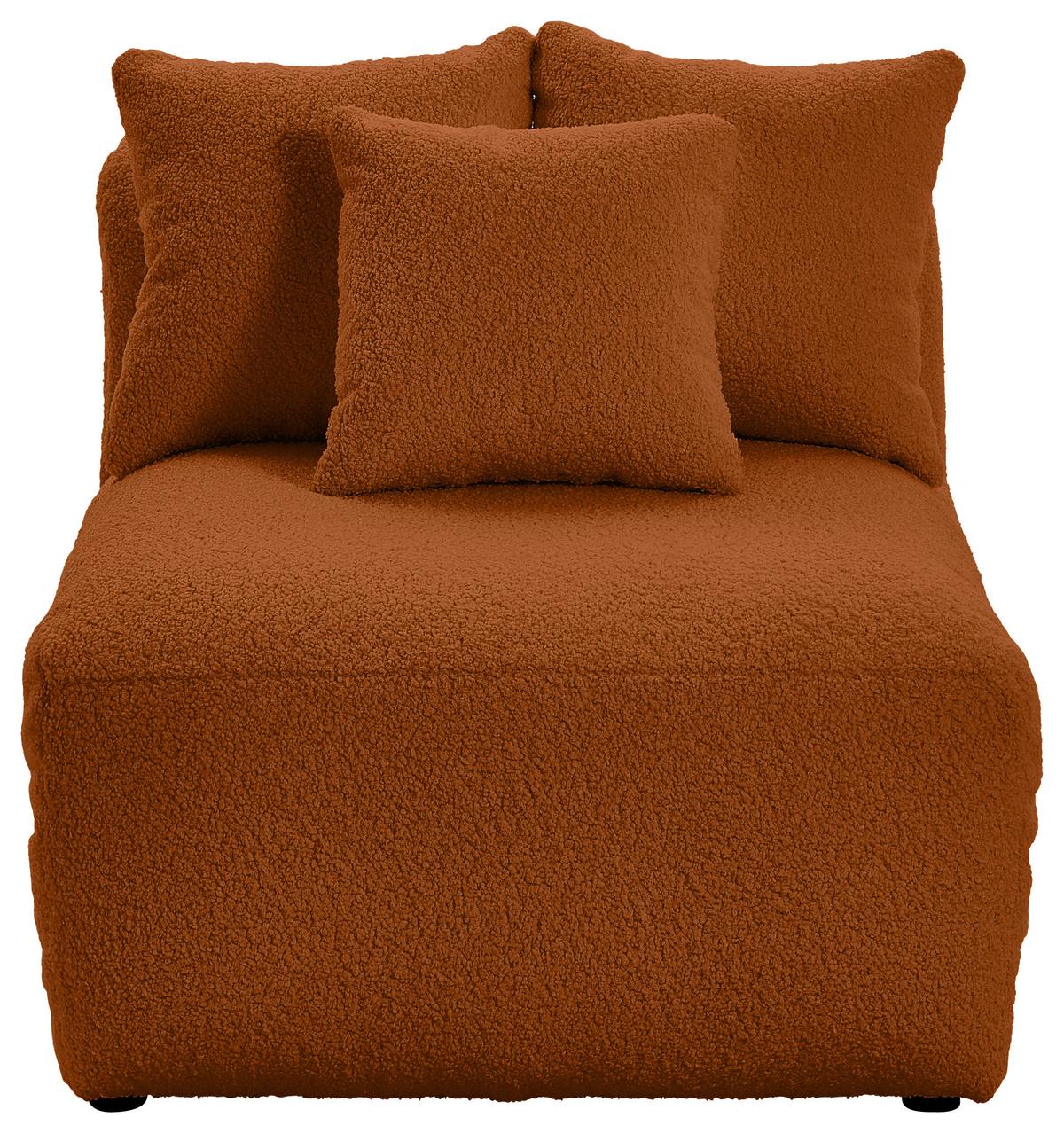 Modul Sofaelement Bloom Rostfarben - Rostfarben, Trend, Textil (85/70/122cm) - Livetastic