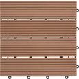 Terrassenfliese Willi in Braun ca. 30x2,2x30cm - Braun, Kunststoff (30/2,2/30cm) - MÖMAX modern living
