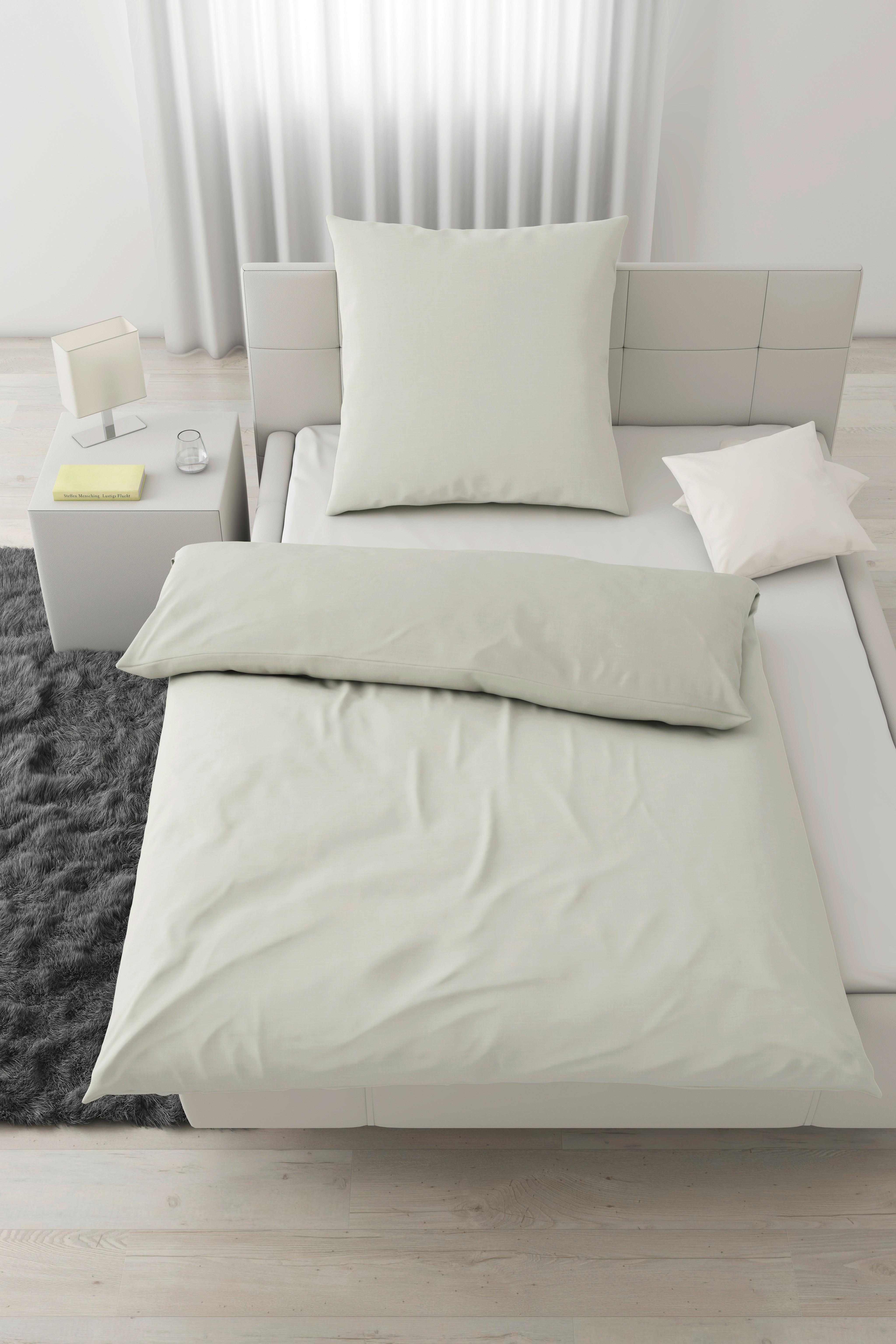Bettwäsche Ilvy in Hellgrün ca. 135x200cm - Hellgrün, MODERN, Textil (135/200cm) - Modern Living