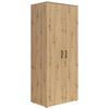 Ormar Multi - hrast Artisan/crna, Moderno, drvni materijal/plastika (80/195/52cm) - Modern Living
