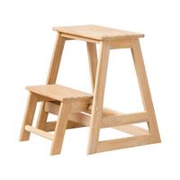 Tritthocker Skala Teak - Teakfarben, Natur, Holz (45,5/49/38,5cm) - Gardenson