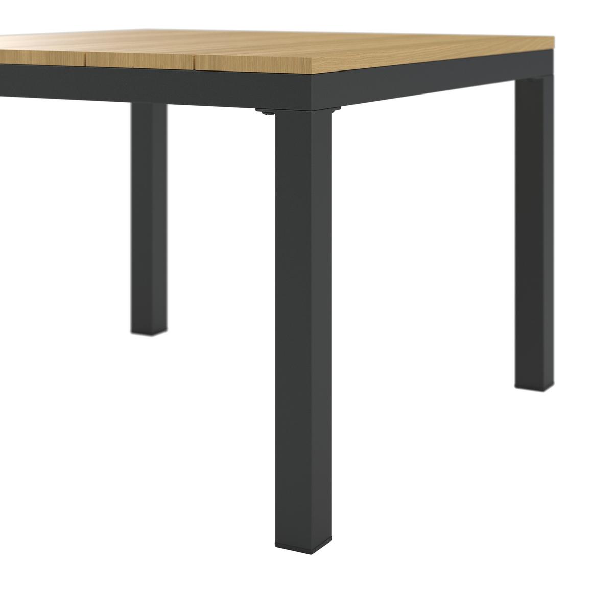 KOMPLET MEBLI TARASOWYCH ARIANNA - czarny, Modern, tworzywo sztuczne/metal (146/76/75cm) - Bessagi Garden