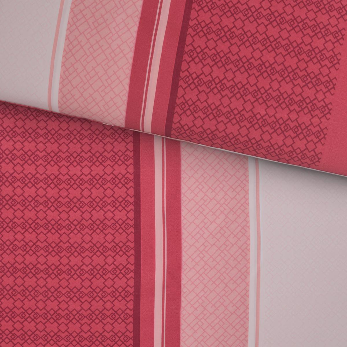Bettwäsche Mathea Rosa ca. 140x200cm - Beere, Textil (140/200cm) - Based
