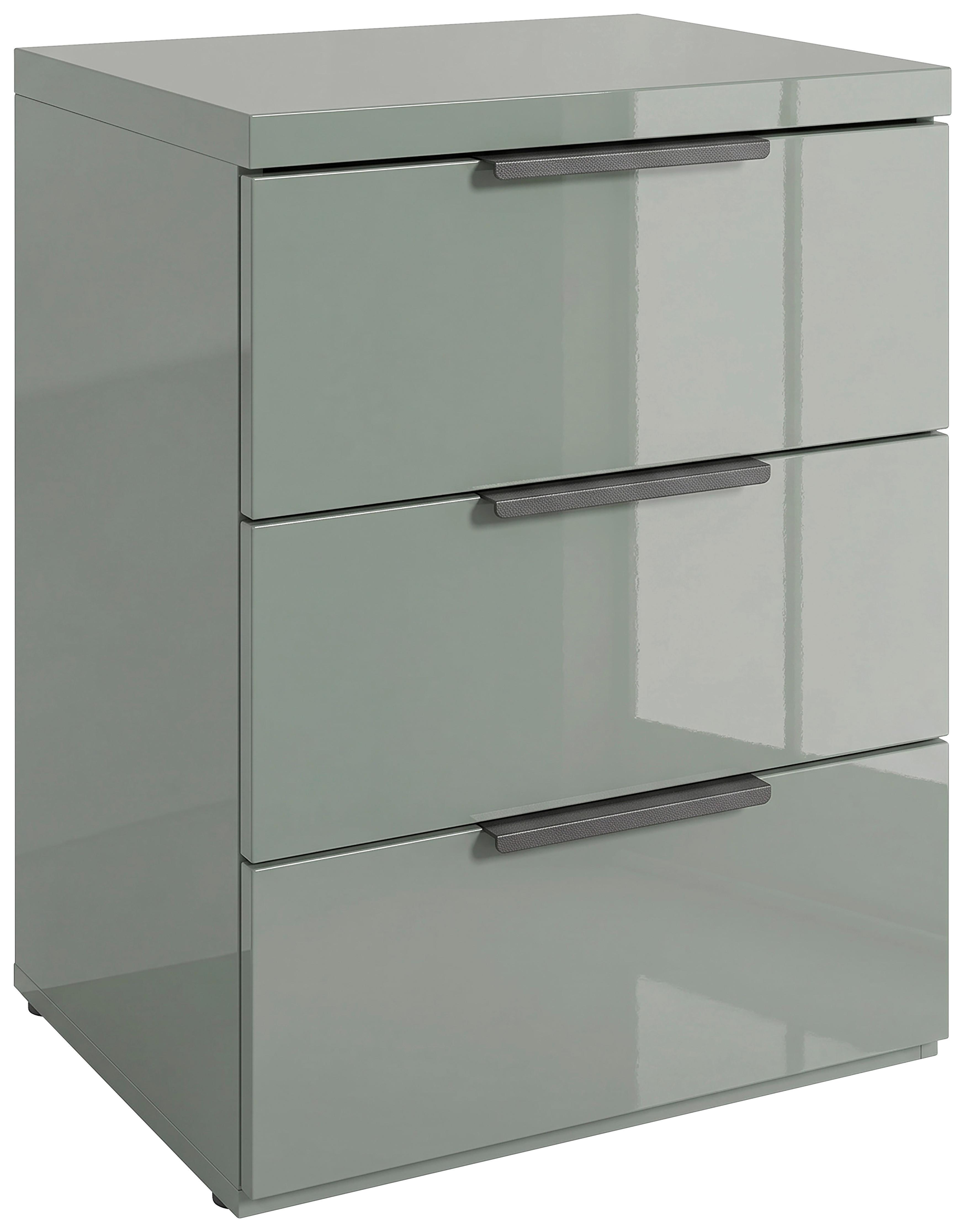 Nachtkästchen Mundi Grün/Kaschmir - Kaschmir/Anthrazit, MODERN, Holzwerkstoff (49/63,5/40cm) - Mömax