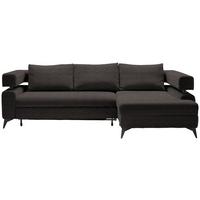 Coltar ROSALIE - maro închis, Konventionell, textil (265/184cm) - Modern Living