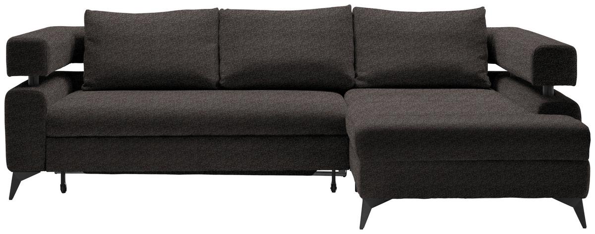 Coltar ROSALIE - maro închis, Konventionell, textil (265/184cm) - Modern Living