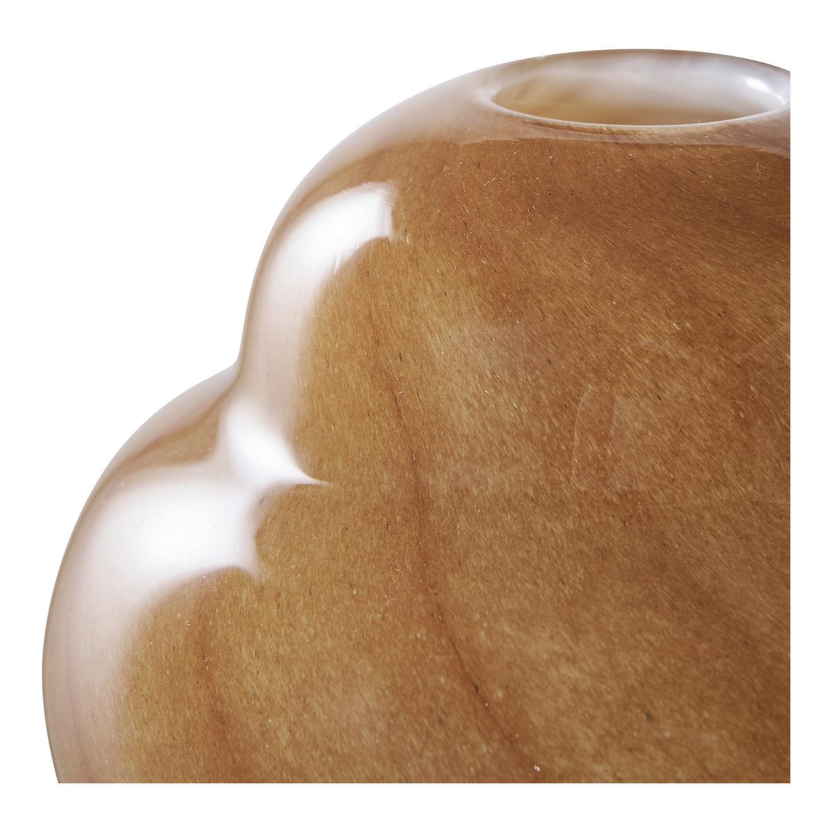 Vase Braun - Braun, Design, Glas (16.5cm)