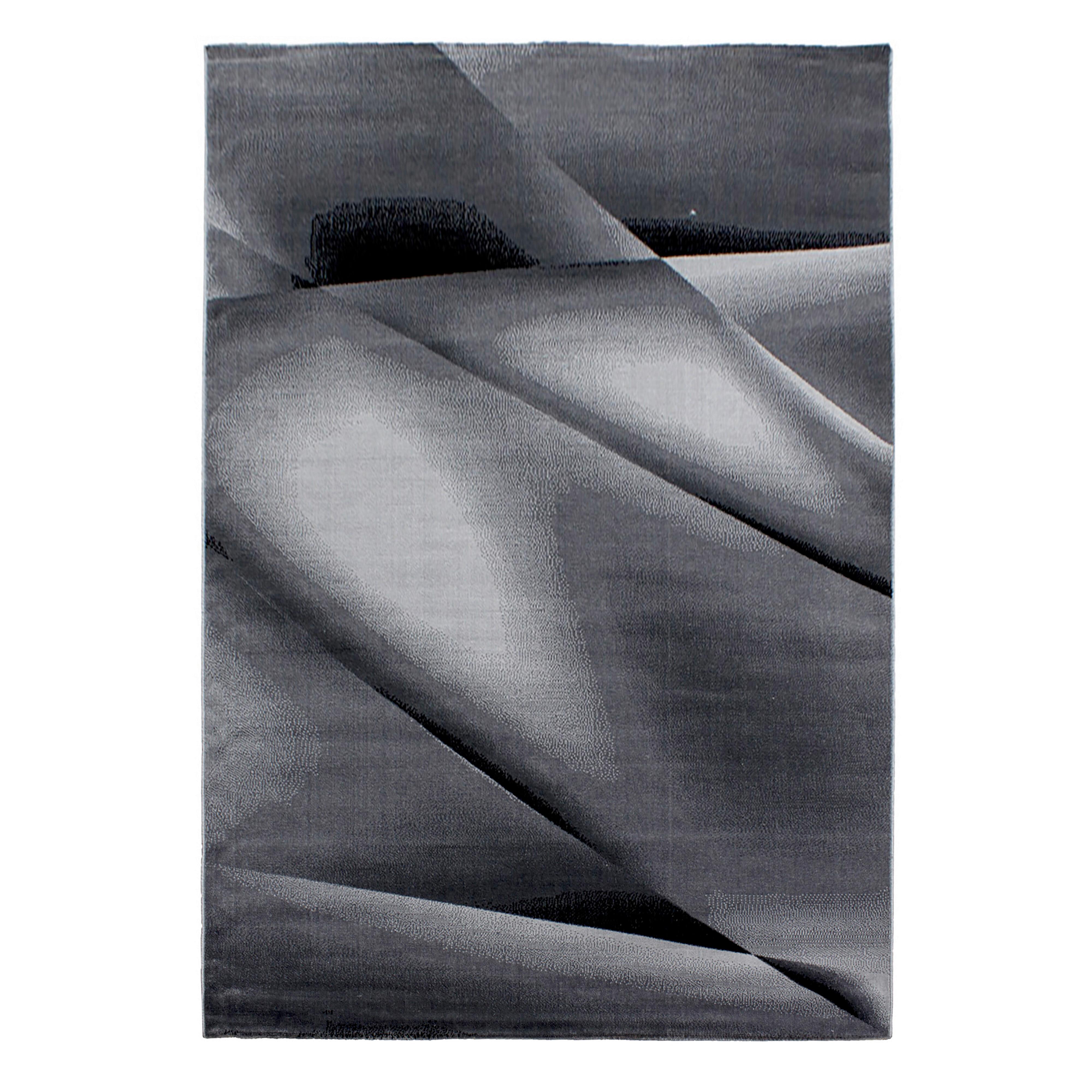 Ravno Tkana Preproga Miami, Črna, 240x240cm - črna, Design, tekstil (240/340cm) - Novel