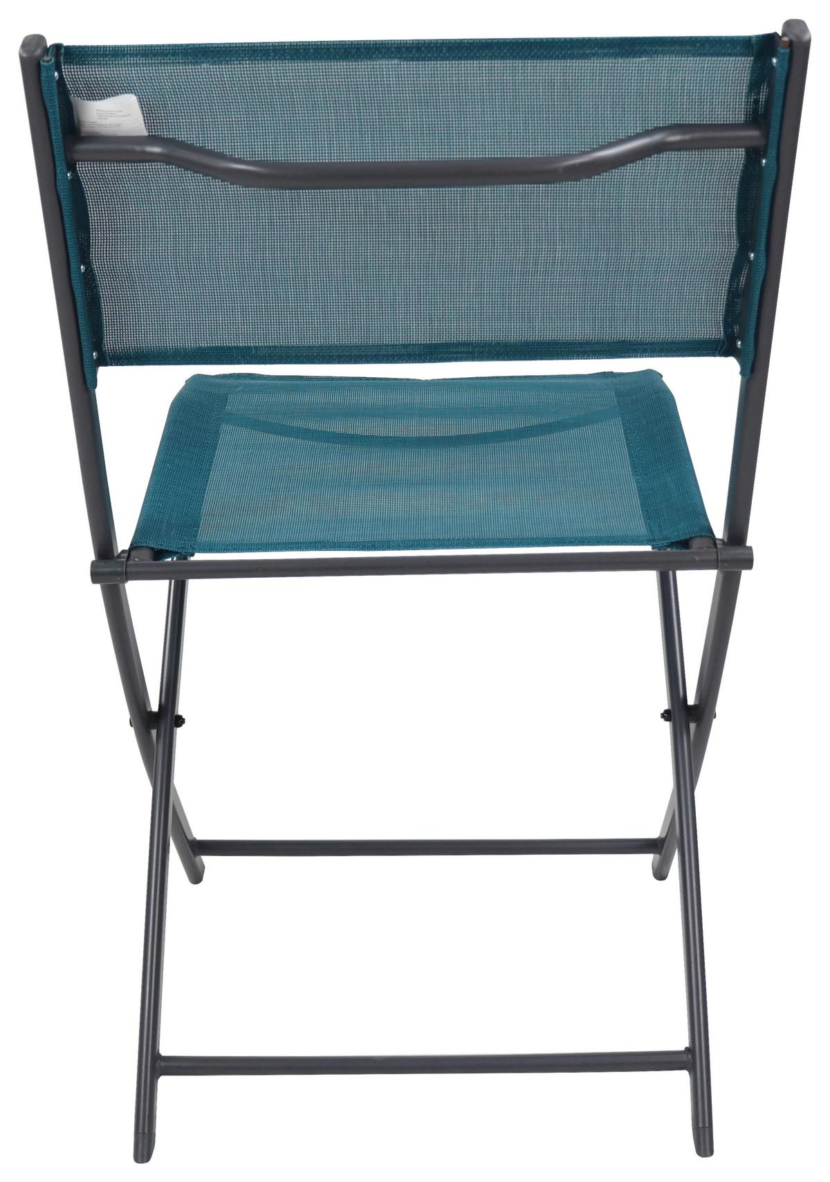 Set Vrtnih Stolov Sumila, Turkizna, 2-Delni - turkizna/črna, Moderno, kovina/tekstil (45/79/46cm) - Ambia Garden