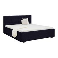 Polsterbett Nelo Anthrazit ca. 160x200cm - Anthrazit/Schwarz, KONVENTIONELL, Kunststoff/Textil (160/200cm) - Mömax