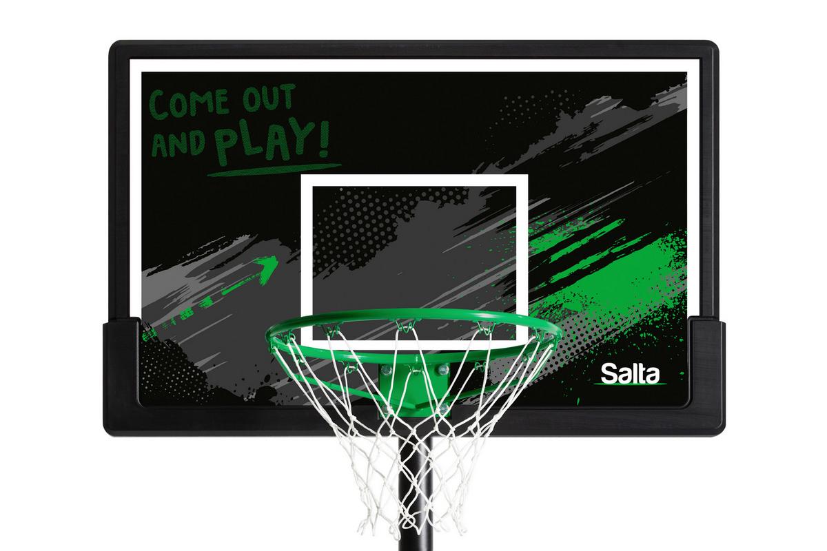 Basketballständer Salta Grün/Schwarz - Schwarz/Grün, KONVENTIONELL, Kunststoff/Metall (110/287-362/175cm) - Salta