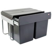 Abfallsammler 600761 600761 - Anthrazit/Silberfarben (45,5/32,5/32,5cm) - Based
