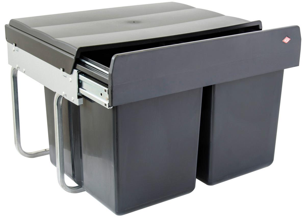 Abfallsammler 600761 600761 - Anthrazit/Silberfarben (45,5/32,5/32,5cm) - Based