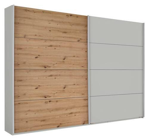 DULAP FELDKIRCH - culoare lemn stejar/gri, Modern, material pe bază de lemn (271/210/62cm)