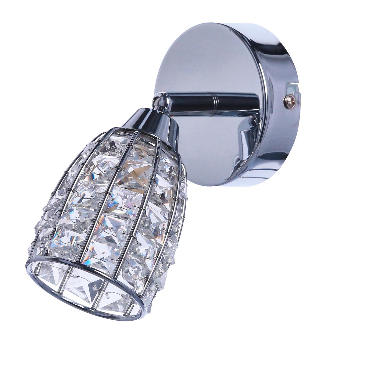 Reflektor Shiba - boje kroma/prozirno, Konvencionalno, staklo/metal (15/8.5cm)