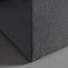 BOXBETT ROSA - gris foncé/anthracite, MODERN, matériau en bois/textile (140/200cm) - Bessagi Home