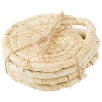 Untersetzerset Nora in Naturfarben, 4-teilig - Hellbraun, MODERN, Naturmaterialien (10/4cm)