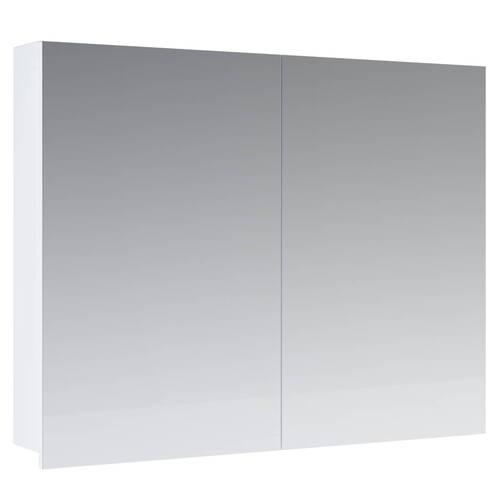 Spiegelschrank Flandu ca. 60x60 cm Weiß - Weiß, MODERN, Holzwerkstoff (60/59,4/12cm) - MID.YOU