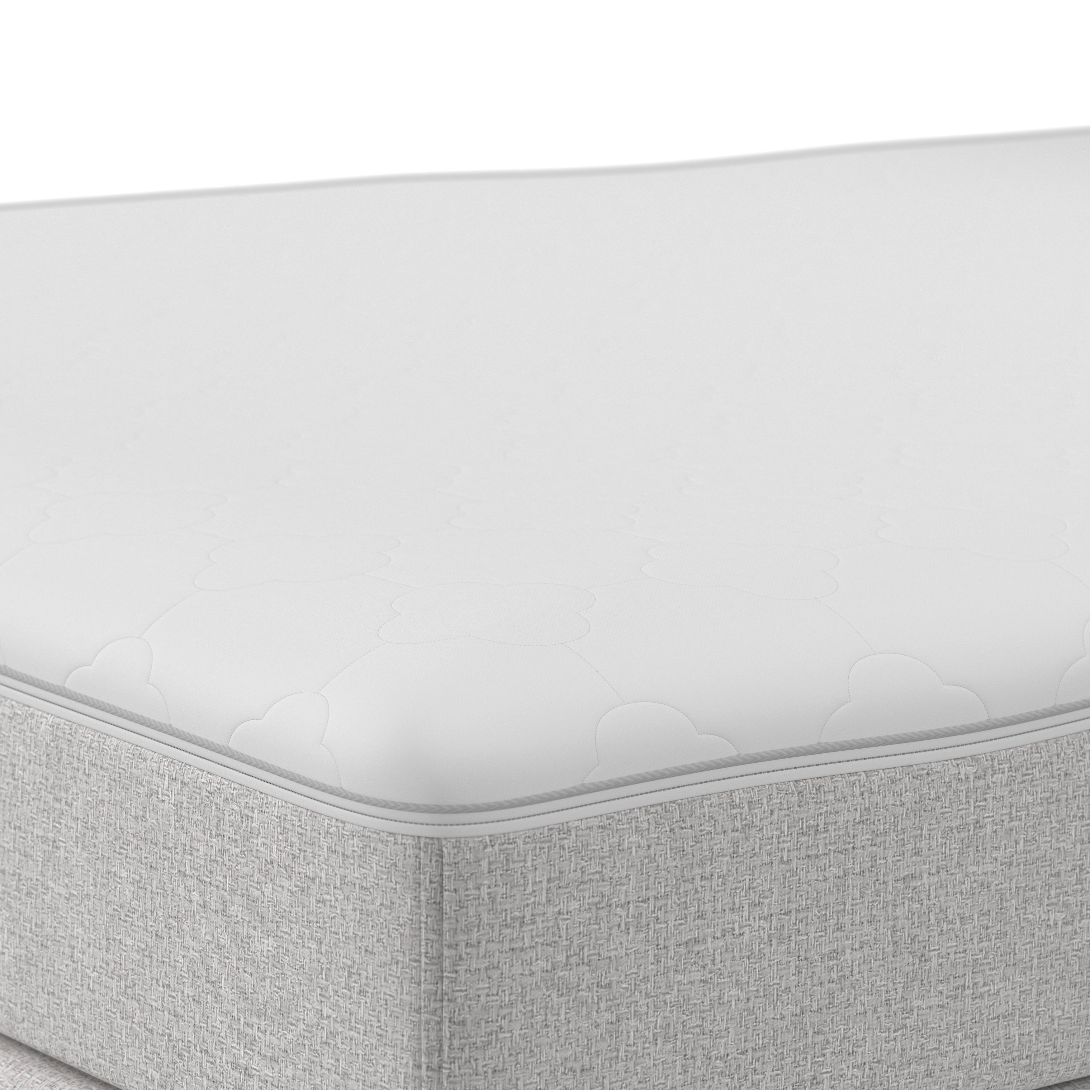 BOXSÄNG MARCO - ljusgrå/svart, Modern, trä/textil (140/200cm) - Bessagi Home
