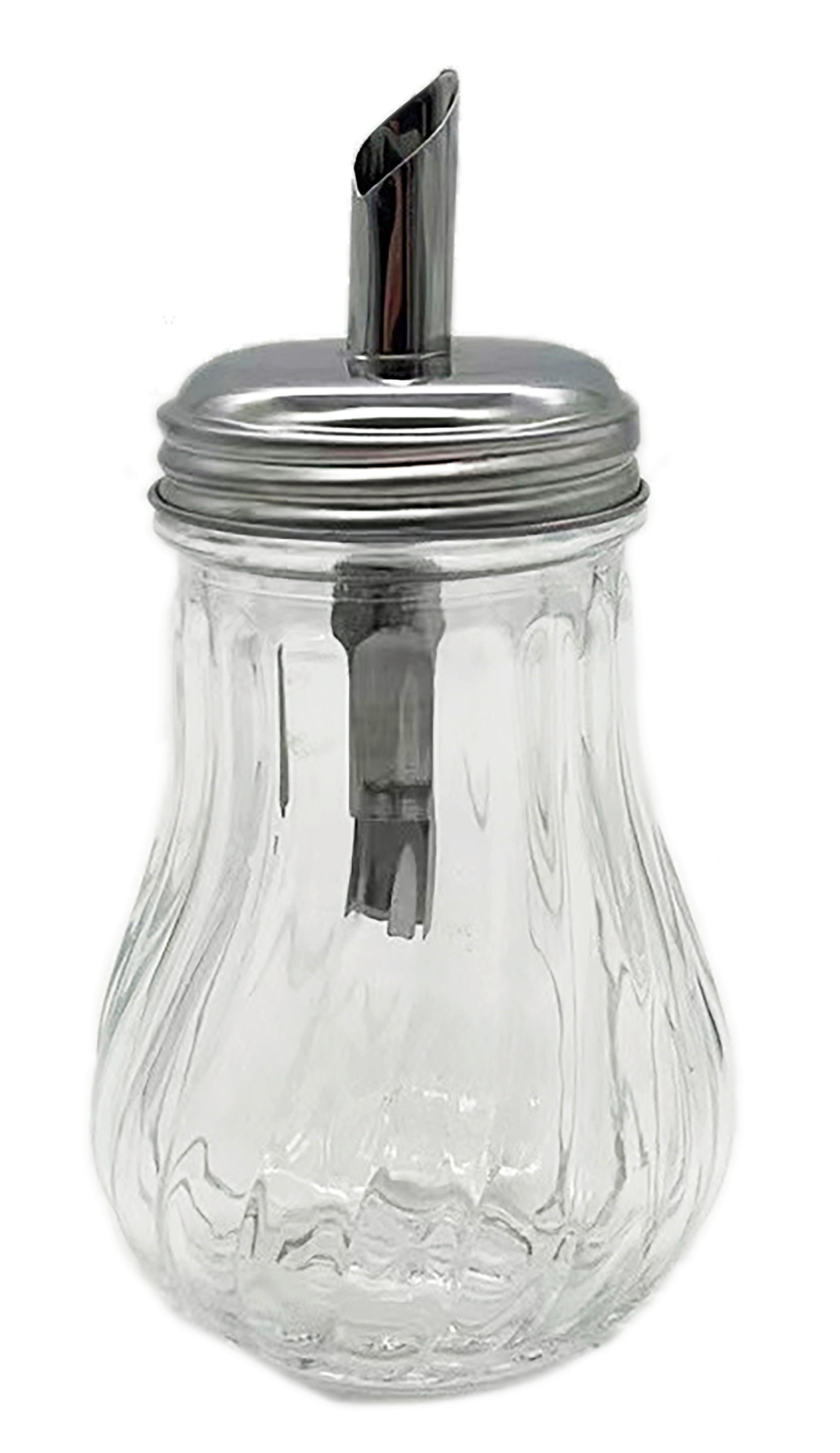 Zuckerstreuer Klar/silberfarben - Klar/Silberfarben, Modern, Glas/Metall (7,2/14cm) - Mömax