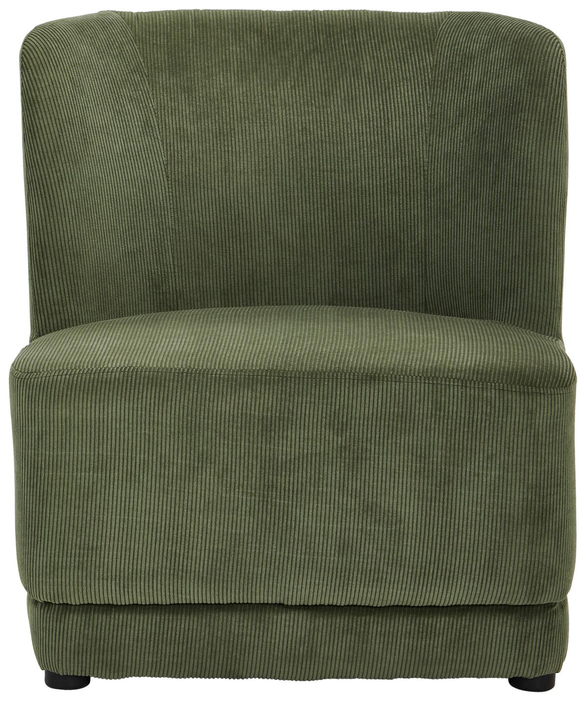 FOTEL POLSTERSESSEL - zielony, Design, drewno/tkanina (64/71/73cm) - MID.YOU