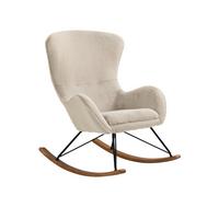 Gugalnik Lamb, Bež - barve hrasta/bež, Moderno, kovina/tekstil (70/102/94cm) - Livetastic