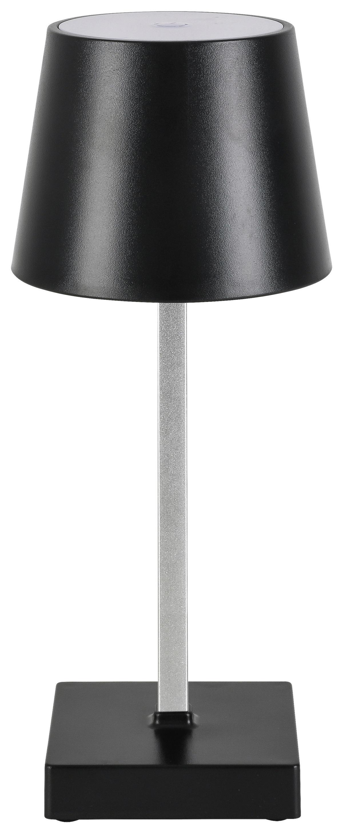 LED-Dekoleuchte Gopi Schwarz max. 1,5 Watt - Silberfarben/Schwarz, Romantik / Landhaus, Kunststoff/Metall (10,5/26cm) - Modern Living