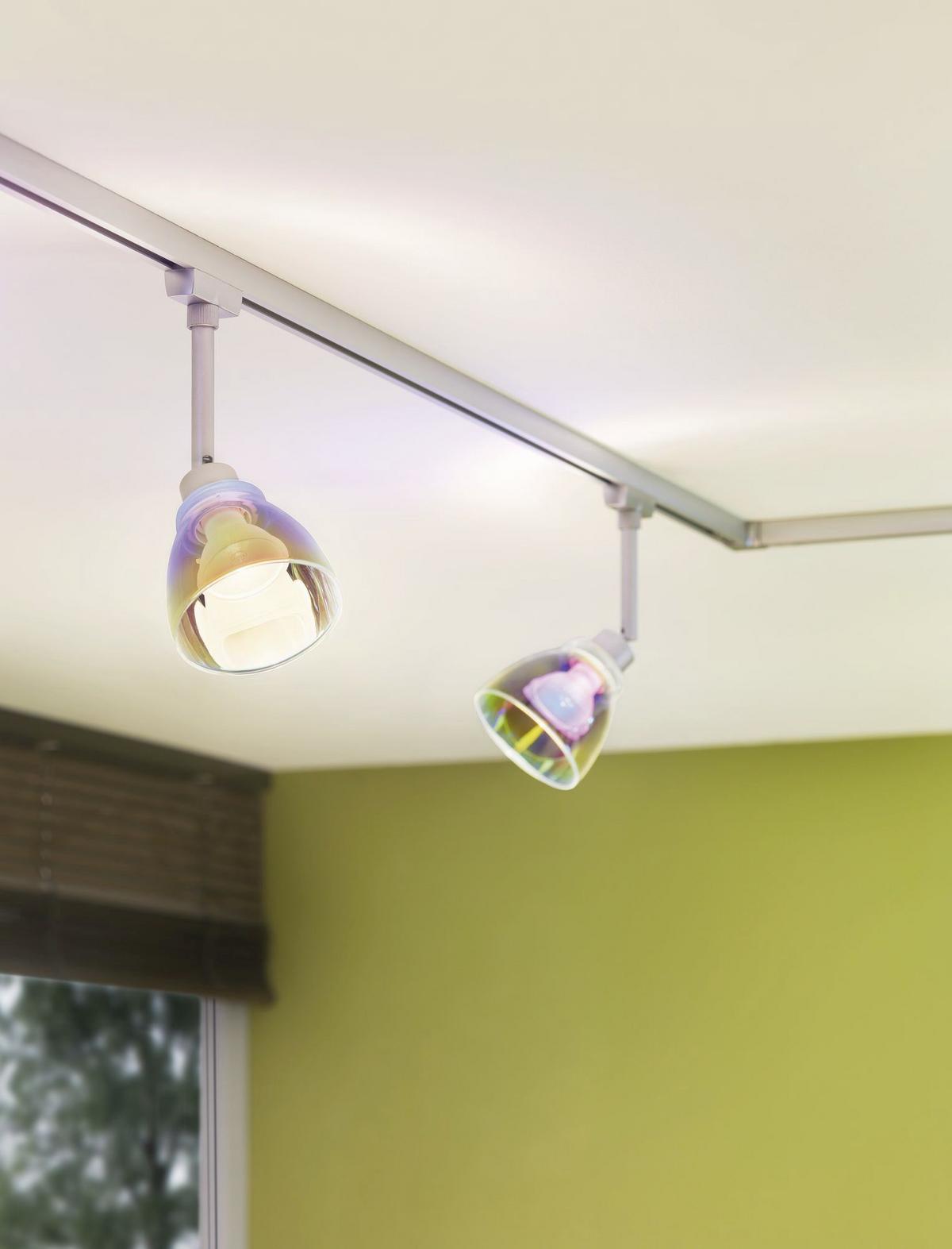 Schienensystem-Leuchtenschirm Wolbi in Multicolor - Multicolor, Design, Glas (8cm) - Paulmann