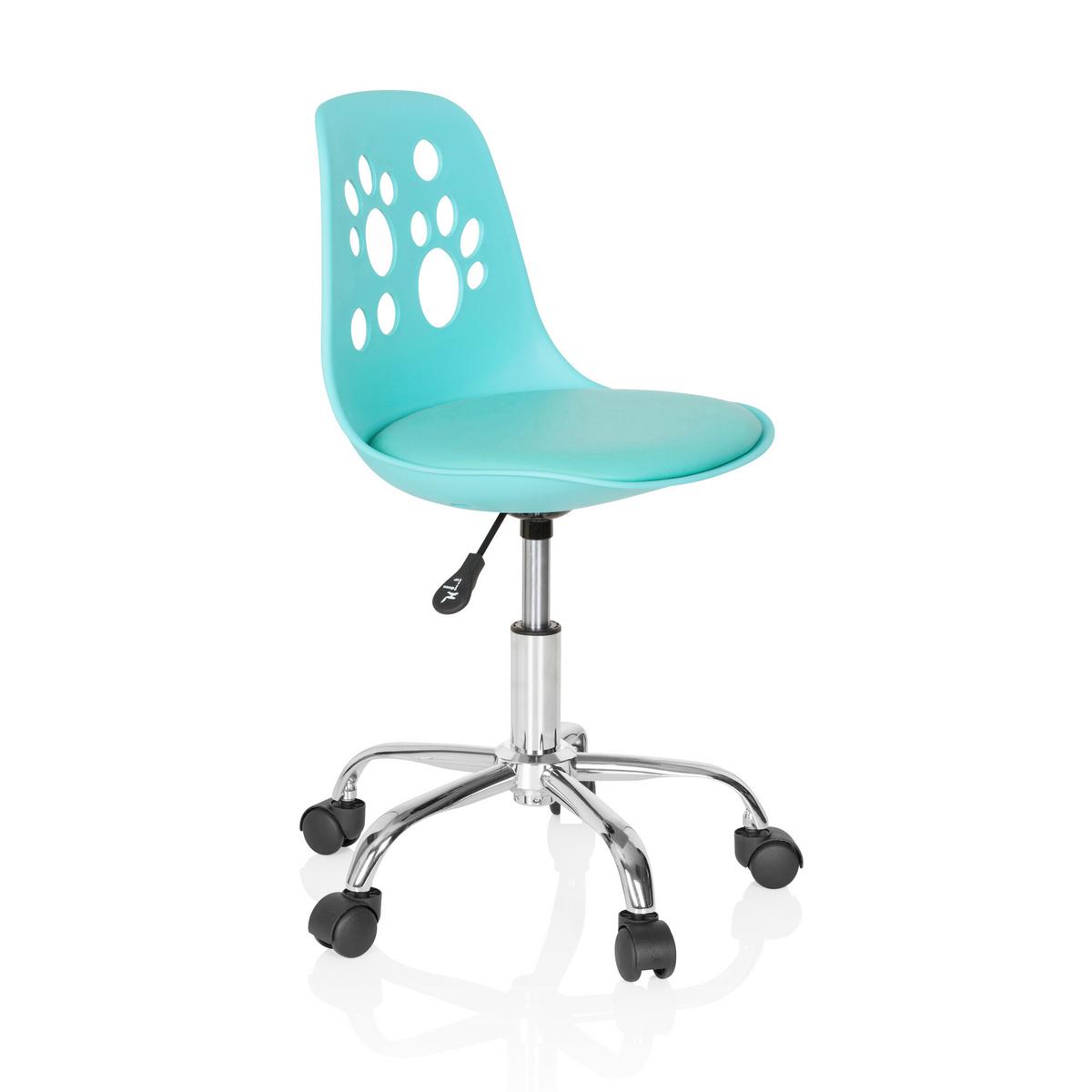 Mladinski Vrtljivi Stol Fancy I, Turkizna - turkizna, Moderno, umetna masa/tekstil (40/72-82/44cm) - MID.YOU