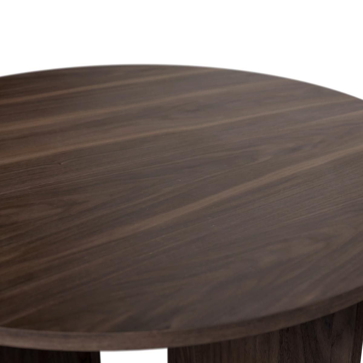 Couchtisch Celina Walnussfarben MDF rund - Walnussfarben, MODERN, Holz/Holzwerkstoff (80/39/80cm) - Bessagi Home