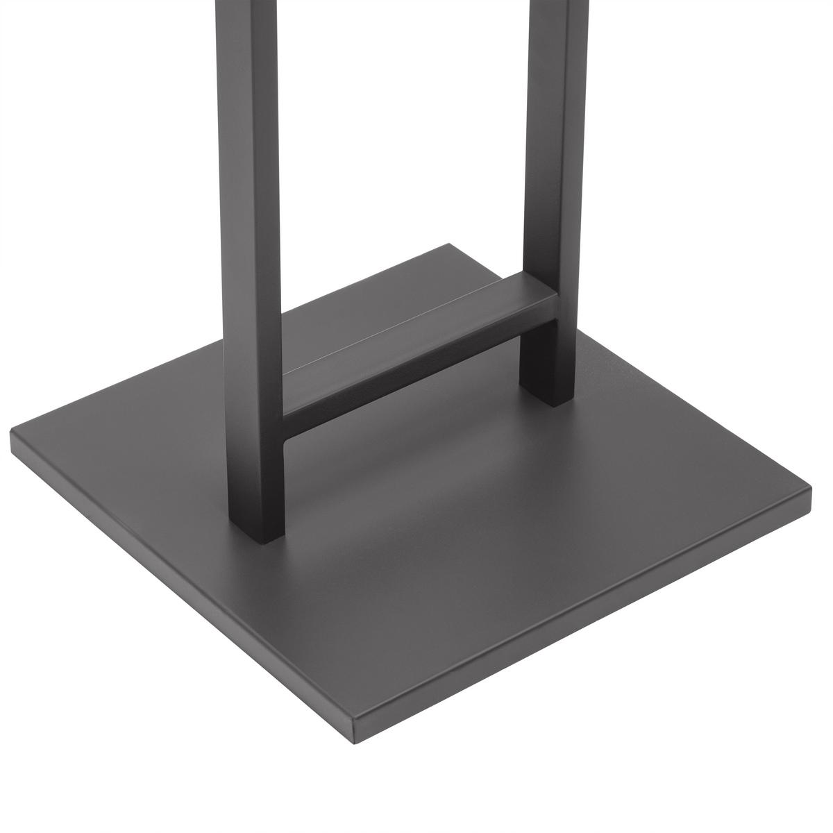 Kleiderständer Kaya Anthrazit/Natur - Anthrazit/Naturfarben, MODERN, Naturmaterialien/Holzwerkstoff (40/177/40cm) - Mömax