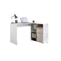 Schreibtischkombination Leni Weiß ca. 110x85x74cm - Weiß, MODERN, Holzwerkstoff (110/85/74cm) - MID.YOU